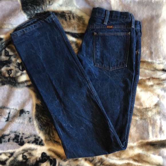 Rustler men’s size 34x36 dark blue jeans EUC - Picture 4 of 7